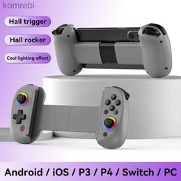 Contrôleurs de jeu Joysticks BSP D8 RGB tablette contrôleur poignée sans fil pour commutateur jeu Bluetooth étirement Joystick pour P3 P4 Android IOS gamepad L24312