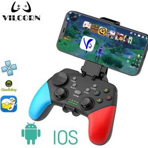 Gamecontrollers Joysticks BT 5.0 Draadloze gamepad Android Mobiele telefoon Bedieningsaccessoires Joystick Gamecontroller voor Minecraft Genshin Pubg PPSPP