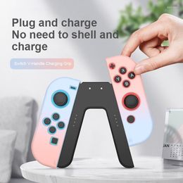 Controladores de juego Joysticks Muelle de carga Agarre para interruptor Joy Con Joycon Controlador de cargador Nintendoswitch Joyicon Control Alar22