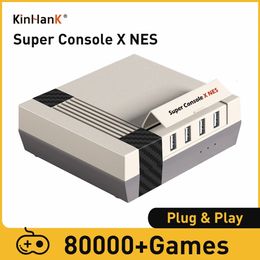 Contrôleurs de jeu Joysticks Émulateur classique Consoles de jeux vidéo rétro Super Console X Nes avec 90000 jeux pour lecteur de jeu portable PSP/PS1/DC Max à 256G 231024