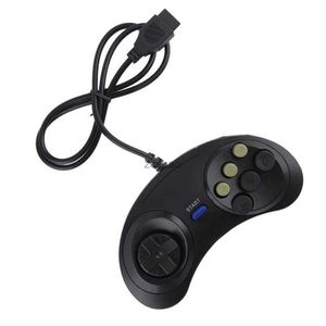 Contrôleurs de jeu Joysticks classique filaire 6 boutons Joypad poignée contrôleur de jeu pour SEGA MD2 Mega Drive accessoires de jeu télécommande universelle