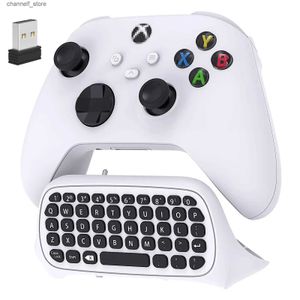Gamecontrollers Joysticks Controllertoetsenbord voor Xbox Series X/S/One/One S Draadloos chatpad Gamingtoetsenbord met USB-ontvanger met 3,5 mm audio-aansluitingY240322