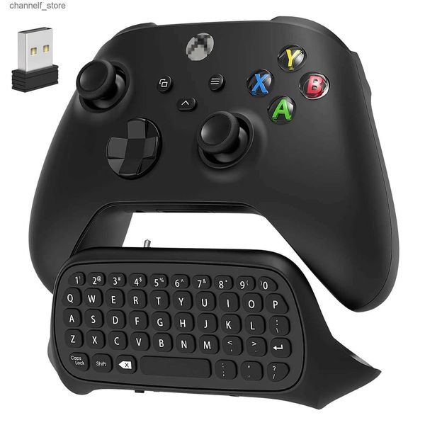 Contrôleurs de jeu Joysticks Contrôleur Clavier pour Xbox Series X/S/One/One S Chatpad sans fil Gaming avec récepteur USB avec prise audio 3,5 mmY240322