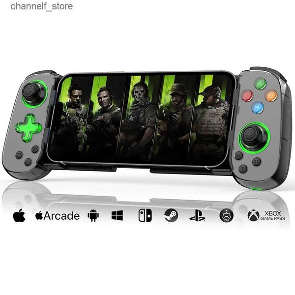 Contrôleurs de jeu joysticks d7 GamePad Stretchable Game Controller prend en charge Six Axis Android Phone Bluetooth Wireless GameController prend en charge SwitchPciosy2403