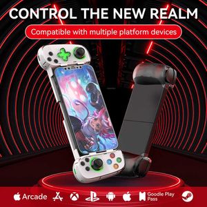 Controladores de juegos Joysticks D7 Telescópico Teléfono móvil Gamepad Bluetooth 5.0 Tipo-C Controlador de juegos inalámbrico Joystick para Android/iPhone/Switch/PC HKD230831