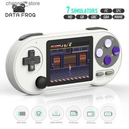 Gamecontrollers Joysticks DATA FROG 3 inch IPS SF2000 Draagbare draagbare gameconsole Ingebouwde 6000 games Retro videogameconsoles Ondersteuning AV-uitgangY240322