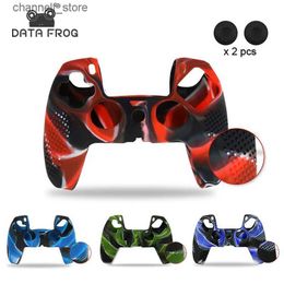 Contrôleurs de jeu Joysticks DATA FROG Housse de protection en silicone souple antidérapante pour contrôleur Playstation 5 Étui de protection pour manette de jeu SkinY240322