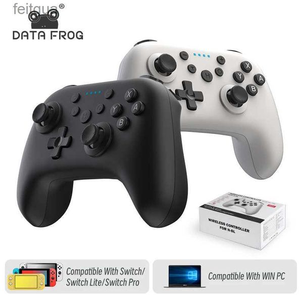 Controladores de juego Joysticks DATA FROG Controlador inalámbrico Bluetooth para Switch Pro YQ240126