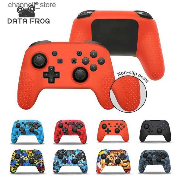 Controladores de juego Joysticks DATA FROG Funda de silicona suave para Switch Pro Gamepad Funda protectora de silicona para Switch Pro JoystickY240322