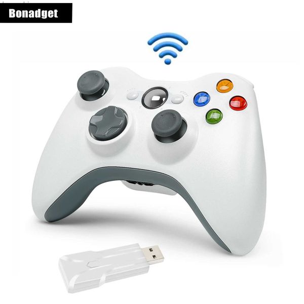 Controladores de juego Joysticks para Xbox 360/PC Gamepad 2,4G controlador de juego inalámbrico mando a distancia para juegos 3D Rocker juego mango herramientas piezas L24312