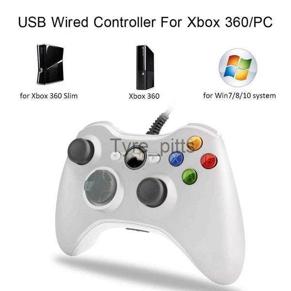 Contrôleurs de jeu Joysticks pour Xbox 360 Support de manette filaire Win7/8/10 Système Controle Joystick Joypad pour XBOX360 Slim/Fat Console USB PC Game Controller x0727