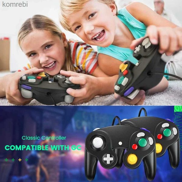 Contrôleurs de jeu Joysticks Gamecube contrôleur classique Wii télécommande filaire PC manette de jeu commutateur Joystick NGC rétro accessoires de Console de jeu vidéo L24312