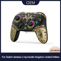 Gamecontrollers Joysticks Gamepads Draadloze Bluetooth-verbinding met 2.4G-ontvanger Kingdom Limited Edition voor Switch Game Console x0830