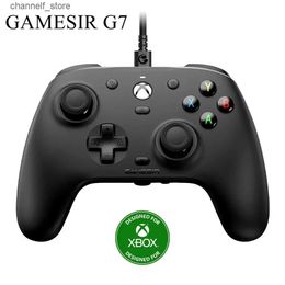 Contrôleurs de jeu Joysticks GameSir G7 Xbox Contrôleur de jeu filaire Manette de jeu pour Xbox Series X Series S Xbox One ALPS Joystick PC Panneaux remplaçables GiftY240322