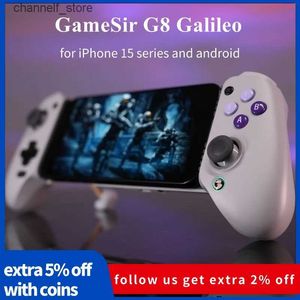 Controladores de juegos Joysticks GameSir G8 Galileo Gamepad Tipo C Controlador de juegos móvil con efecto Hall Stick para iPhone 15 Android PS Juego remoto Cloud GameY240322