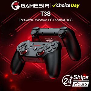 Game Controllers Joysticks GamesIR T3S Bluetooth 5.0 Wireless GamePad Switch Game Controller voor Switch Android iOS PC Controle Computer TV Box D240424