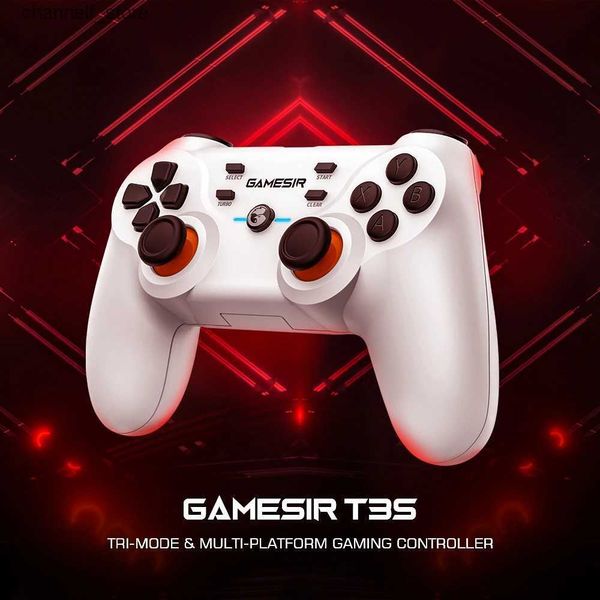 Controladores de juegos Joysticks Gamesir T3S Bluetooth Wireless Juego Switch Controlador de juego Adecuado para Nintendo Switch Android Phone iPhone y PCY24032