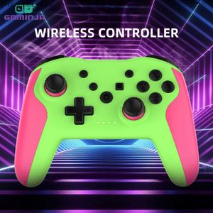 Manettes de jeu Manette de jeu sans fil Gaminjr avec réveil à double vibration à 6 axes sans délai, carte de jeu BT adaptée à la Nintendo Switch PC TV boxY24