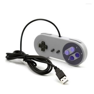 Contrôleurs de jeu Joysticks Bouton gris Contrôleur USB pour PC et non SNES Jeux de manette classiques pour la plupart des systèmes Phil22