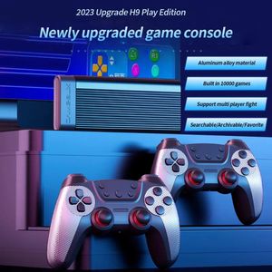 Gamecontrollers Joysticks H9 128g Double Battle-gameconsole Hd-uitgang Quad-core Home TV Simulator voor twee spelers Videogameconsoles