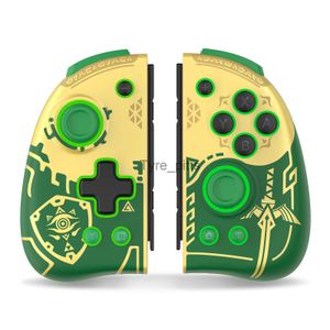 Gamecontrollers Joysticks IINE Golden Joypad Draadloze controller Wake Up Auto Fire-functie Compatibel voor Swtich/Lite/OLED x0727