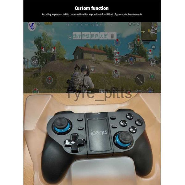 Contrôleurs de jeu Joysticks Contrôleur de jeu IPEGA PG-9129 Poignée de jeu sans fil Bluetooth Prise en charge de la connexion directe Android/iOS TV/décodeur/PC Gamepad x0727