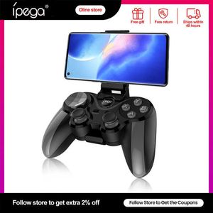 Gamecontrollers Joysticks Ipega Wireless Gamepad Bluetooth Gaming Controller Draagbare mobiele telefoon Joystick voor Android TV Box PC Windows 7 8 10 HKD230831