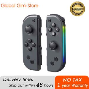 Contrôleurs de jeu Joysticks Joy Pad Switch Controller Luminescence latérale Joy Cons LR Compatible pour Switch Nintend Joycon avec Wake-upScreens 230923