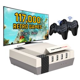 Game Controllers Joysticks Kinhank Super Console X Cube Video 256 GB Tot 117000 Games voor PSPPS1N64DC Retro TV Spelers 230830