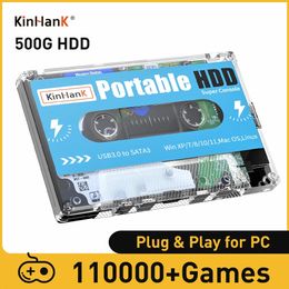 Contrôleurs de jeu Joysticks Kinhank Super Console X Batocera 33 500G 2T disque dur 110000 jeux vidéo rétro pour MAME/ARCADE/SEGA SATURN/NAOMI 231024