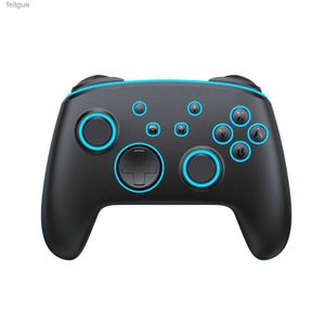 Gamecontrollers Joysticks KS11 Voor Schakelaar Draadloze Controller Pro PC Joystick Gamepad met back-toetsen RGB-lichtmotor Compatibele schakelaar Steam YQ240126