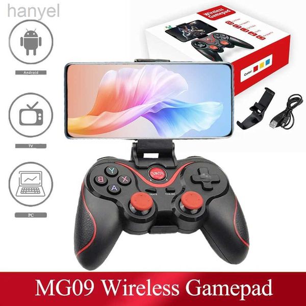 Contrôleurs de jeu Joysticks MG09 Contrôleur de jeu Bluetooth sans fil pour PC Phone Cell TV Box Ordinier ordinateur portable Joystick GamePad Joypad Holder pour Android / iOS D240424