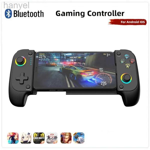 Contrôleurs de jeux Joysticks Mobile Game Controller pour iPhone et Android avec RVB LightSupport Play Remote Play Xbox Cloud et plus D240424