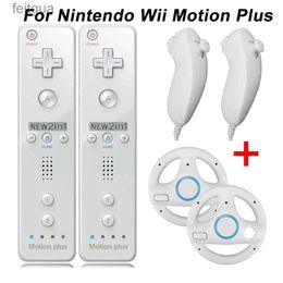 Gamecontrollers Joysticks Motion Plus-afstandsbediening voor Wii-console Draadloze gamepad met stuurwiel voor Wii U Spelbesturing YQ240126