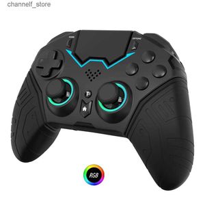 Contrôleurs de jeu Joysticks NE contrôleur pour PS 4 3 PC iPhone sans fil Bluetooth manette télécommande Programmable Turbo 6 axes gyroscope RGB JoystickY240322