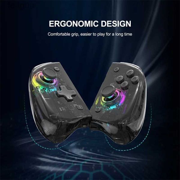 Controladores de juego Joysticks NUEVO KS37B para Switch Joypad Controlador de motor dual de 6 ejes L/R Gamepad inalámbrico Compatible con Nintendo Switch OLED Gamepad Console YQ240126