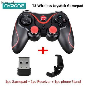 Gamecontrollers Joysticks Nieuwe T3 draadloze joystick Gamepad-controller voor iOS Android Gamebediening BT3.0 Joystick voor pc Mobiele telefoon Tablet TV Box 24312 L24312