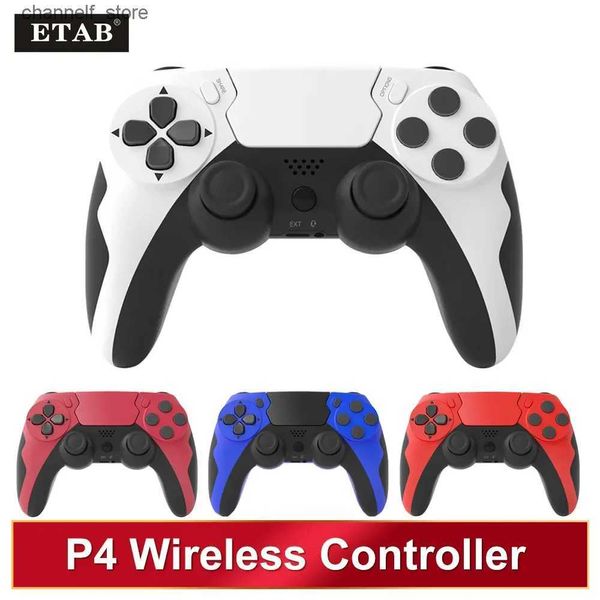 Contrôleurs de jeu joysticks Nouveau contrôleur sans fil Bluetooth Board Board Double vibration 6axis joypad avec tactile Port de casque microphone adapté à PCY2403