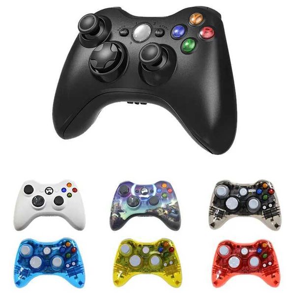 Contrôleurs de jeu Joysticks ou Support filaire contrôleur Bluetooth pour Xbox 360 manette de jeu pour X box 360 Jogos Controle Win7/8/10 PC Joypad HKD230831