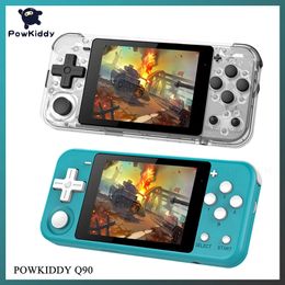 Contrôleurs de jeu Joysticks POWKIDDY Q90 Retro Handheld Game Player 3,0 pouces IPS LCD Retro Classic Handheld 2000 Games Lecteur vidéo Console de jeu 231025