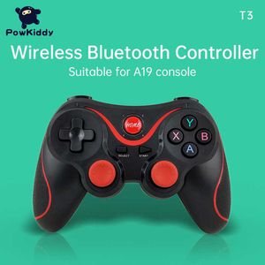 Gamecontrollers Joysticks Powkiddy T3 Draadloze joystick Bluetooth 3.0 Gamehandgreep Geschikt voor A19 Console Tablet Android Smartphone PC Gamecontroller HKD230831