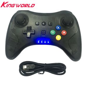 Controladores de juegos Joysticks Pro Controller gaming Control remoto inalámbrico Gamepad Game Joystick luz indicadora de almohadilla colorida para W-i-i-U Pro con USB HKD230831