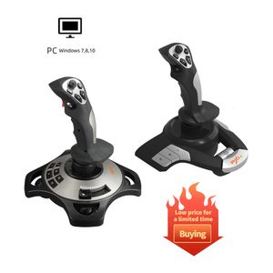 Contrôleurs de jeu Joysticks PXN-2113 Joystick Flight Simulator Gamepad Controller Pc Flight Simulator Cockpit Stick pour PC/ordinateur de bureau 230706