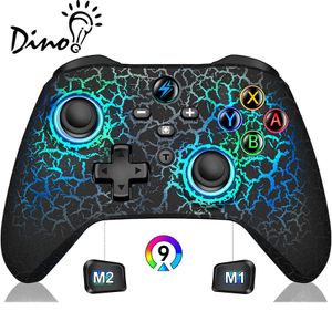 Contrôleurs de jeu Joysticks RGB Gamepad pour contrôleur sans fil pour OLED/Switch Lite Joypad avec touches programmables prenant en charge Bluetooth HKD230831