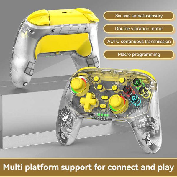 Gamecontroller Joysticks S10 Multi-Plattform-Wireless-Games-Controller für Konsolen-Gamepad mit Turbo-Makro-Programmierung Joyestick für PC-Telefone HKD230831