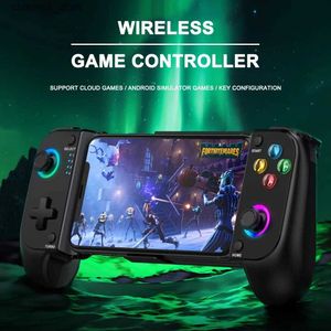 Controladores de juego Joysticks Saitake 7007F RGB Conexión inalámbrica Bluetooth para interruptor de juegos en la nube/Android/iOS Teléfono móvil Efecto Hall GamepadY240322