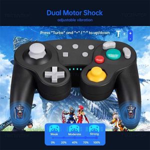 Gamecontrollers Joysticks Ondersteuning Bluetooth Gamecube Controller Compatibel met Gamepad Voor Steam/Andriod/PC Joystick Turbo Functie HKD230902