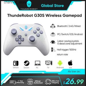 Contrôleurs de jeu Joysticks Thunderobot G30S manette de jeu sans fil 500 Hz déclencheur à effet vibrant contrôleur de jeu vidéo pour Nintendo Switch PC Android IOSY240322