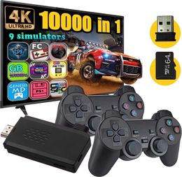 Controladores de juegos Joysticks TV Game Stick - Revise juegos clásicos con 9 emuladores incorporados Más de 10 000 juegos Salida HDMI 4K y controlador inalámbrico de 2,4 GHz HKD230901