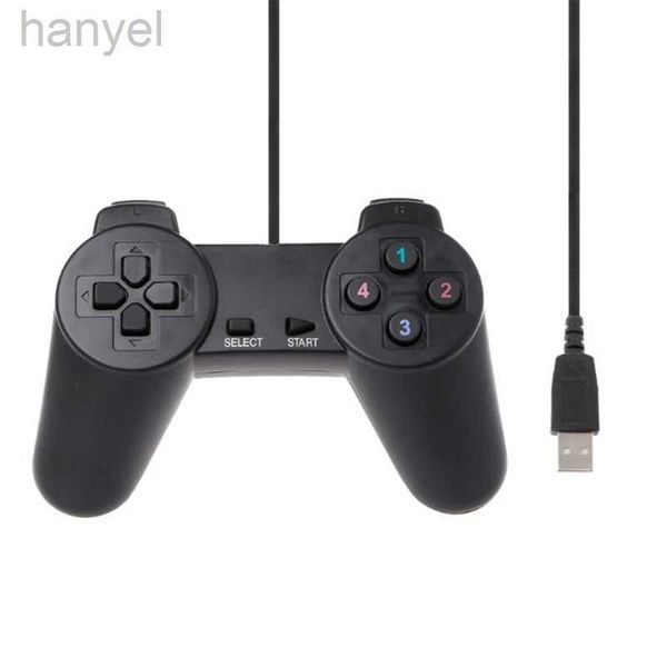 Contrôleurs de jeux joysticks USB 2.0 GamePad Gaming Joystick Wired Game Controller pour ordinateur portable PC 135 cm Longueur du câble D240424